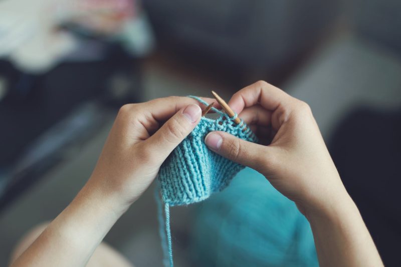 Knitting and crochet handicrafts